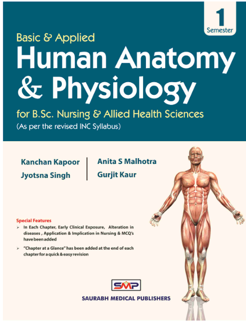 Basic & Applied Human Anatomy & Physiology For Bsc Nursing & Allied Health Sciences